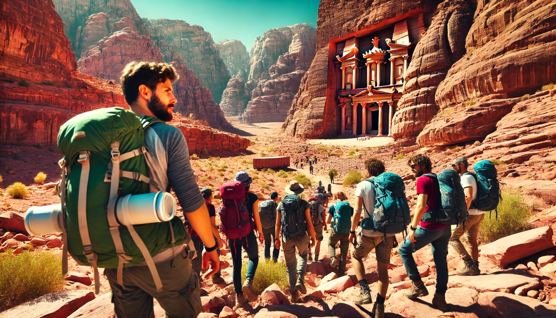 hiking and trekking adventure tours in Jordan Petra Wadi Rum Dana 